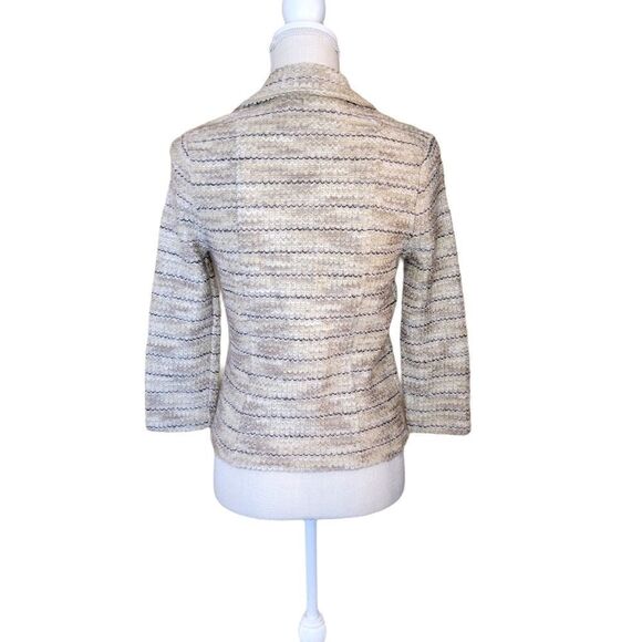 Lucky Brand Moto Jacket Beige Boucle Size Small - Picture 5 of 11